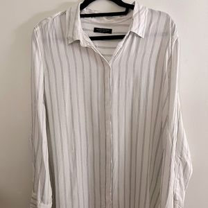 Banana Republic Striped Button Up Top Size XL